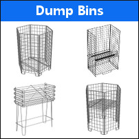 Bespoke Wire Dump Bins